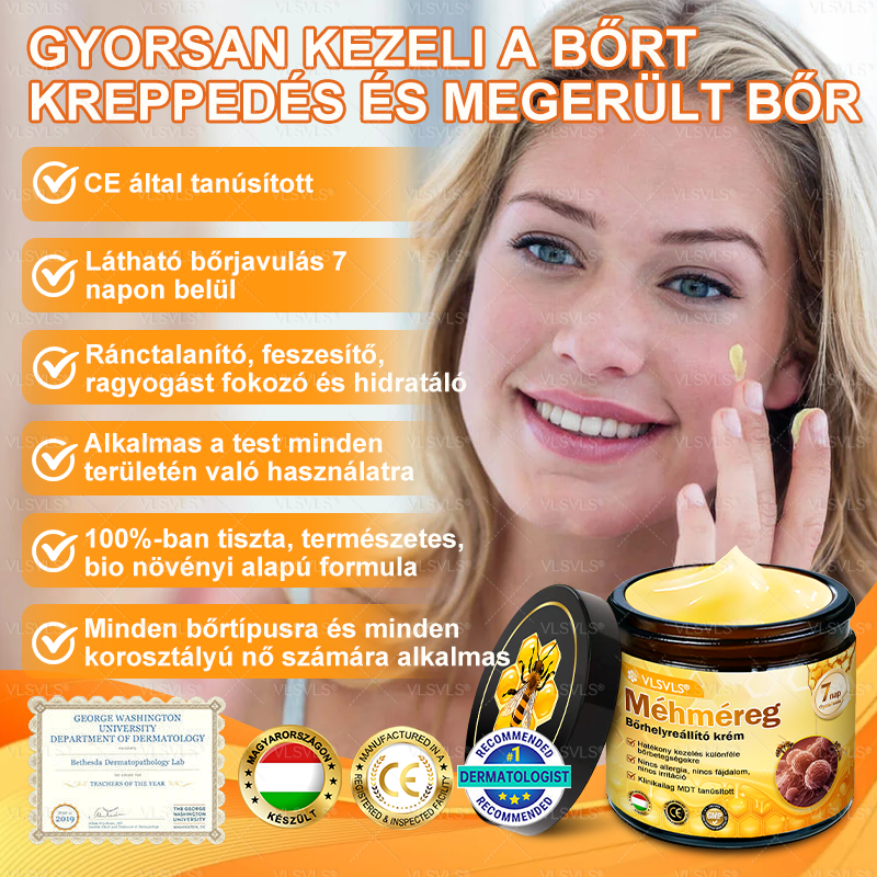💥Magyarországon készült és innen szállítjuk ✨ VLSVLS® Méhméreg Bőrhelyreállító Krém 🔥 UTOLSÓ NAP – 80% KEDVEZMÉNY