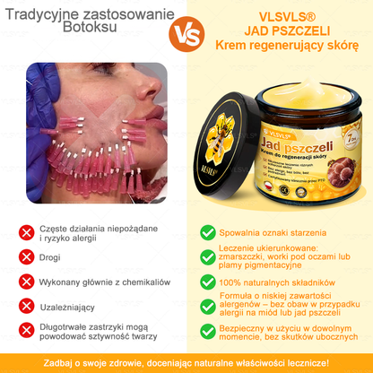 🌟 Wyprodukowano i wysyłane z Polski 🇵🇱 VLSVLS® Regenerujący Krem z Jadem Pszczelim🔥 OSTATNI DZIEŃ: 80% ZNIŻKI
