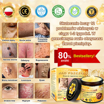 🌟 Wyprodukowano i wysyłane z Polski 🇵🇱 VLSVLS® Regenerujący Krem z Jadem Pszczelim🔥 OSTATNI DZIEŃ: 80% ZNIŻKI