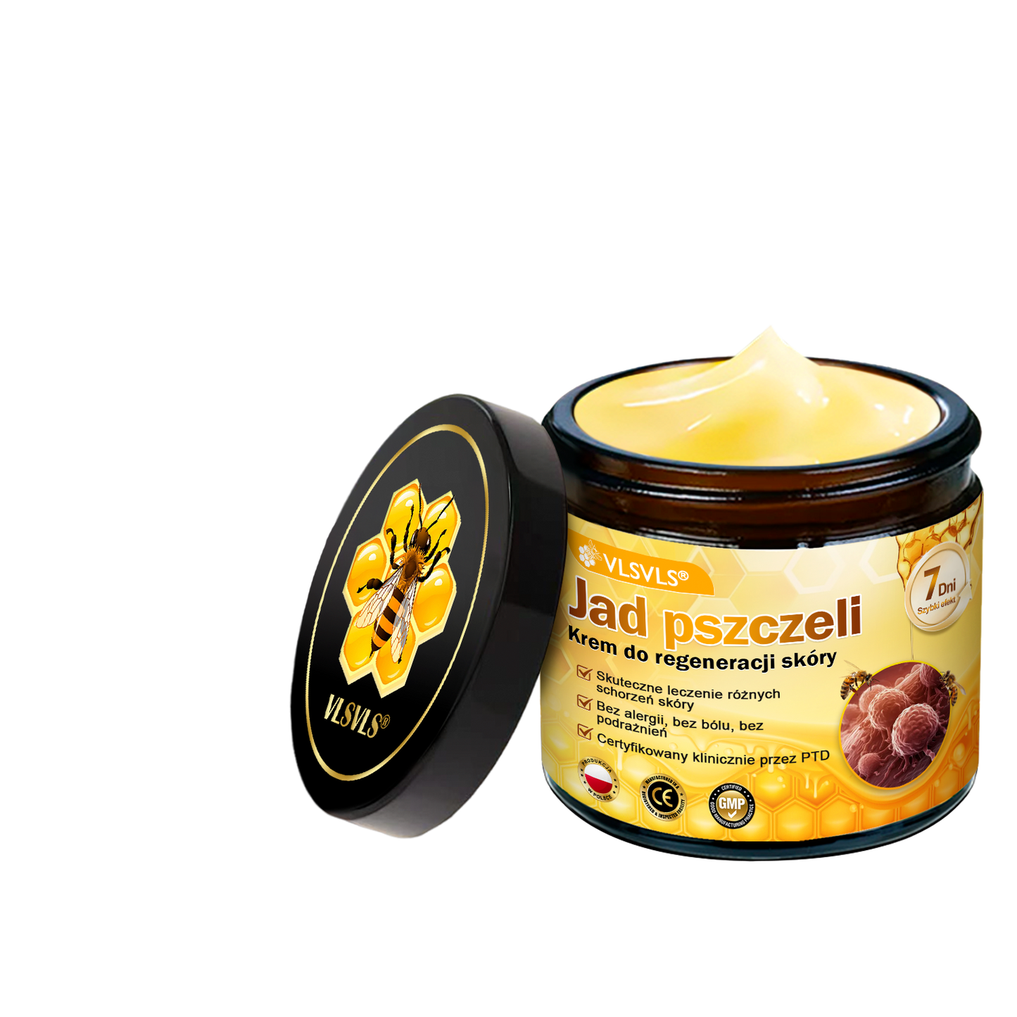 🌟 Wyprodukowano i wysyłane z Polski 🇵🇱 VLSVLS® Regenerujący Krem z Jadem Pszczelim🔥 OSTATNI DZIEŃ: 80% ZNIŻKI