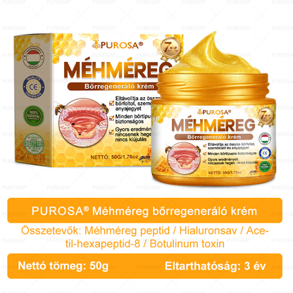 👍PUROSA® Magyarországon készült és innen szállítjuk ✨ PUROSA® Méhméreg Bőrregeneráló Krém 🔥 UTOLSÓ NAP – 80% KEDVEZMÉNY