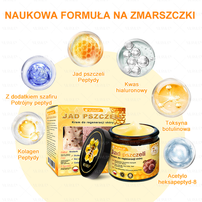 🌟 Wyprodukowano i wysyłane z Polski 🇵🇱 VLSVLS® Regenerujący Krem z Jadem Pszczelim🔥 OSTATNI DZIEŃ: 80% ZNIŻKI